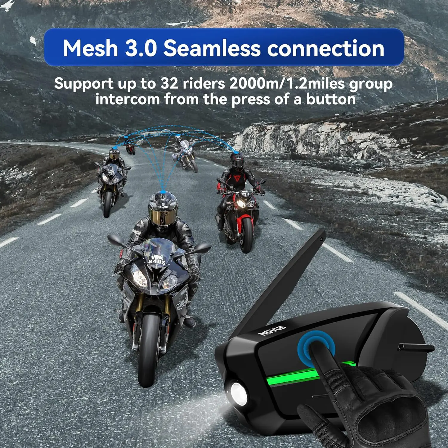 バイク用 Bluetoothインカム LEXIN NOVUS | 正規輸入発売元モータリスト